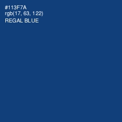 #113F7A - Regal Blue Color Image